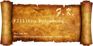 Fillitza Kolumbusz névjegykártya